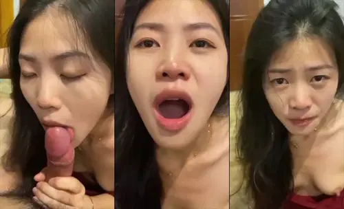 Mulutnya Penuh Sperma, Dia Telan Nikmat Banget